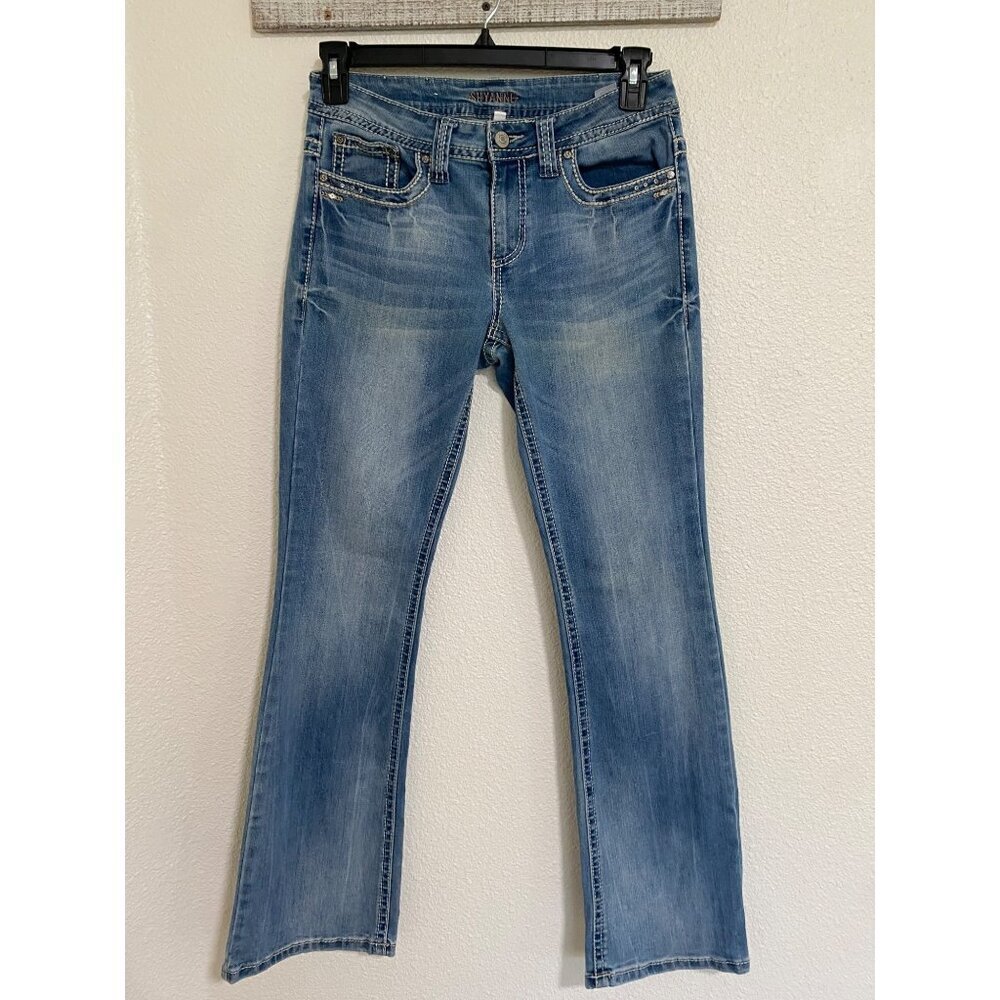Shyanne Women’s Jeans Bootcut SZ 29 Mid Rise Embellished Western Rodeo